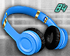 1984 Headphones Blue