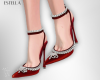 E. Red Pearl Heels