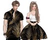 S> Couple Black Fur M