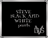 Steve Black & White Pant