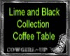 Black&Lime Coffee Table