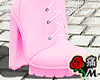 蝶 Lace Boots Pink
