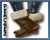 SP Brown boots with fur