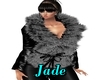 J- Black Fur Coat