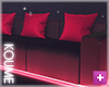 Black Red Sofa
