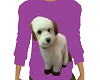 lovable puppy purple
