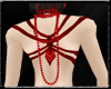 red back beaded necklace