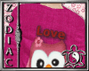 Valentines Owl Pink M