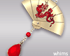Mei Dragon Fan Earrings