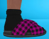 Pink Slides Plaid (M)