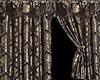 Bronze silk curtain