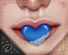 !D! Mouth Heart Blue