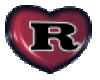 R heart Letter