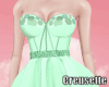 (C)Casual Green Dress