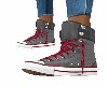 GRAY/RED  SNEAKERS - F