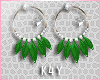 K ! Green Earrings