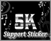 SINZ SUPPORT STICKER 5K