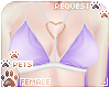 [Pets]Heart bra | Orchid