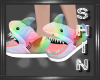 Rainbow Shark Slippers