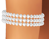 White Pearl Armband {L}