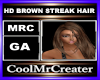 HD BROWN STREAK HAIR