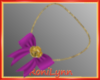 Purple Bow Necklace