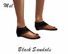 native black sandals
