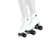 White rollerskate