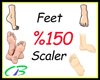 ~3~ Feet 150% Scale
