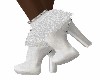*WHITE*  FUR  ANKLE BOOT