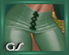 GS Leather Green Pants