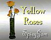 Roses in Vase Yellow