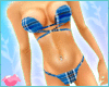 *Bd* blue plaid bikini