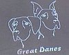 Great Dane heads