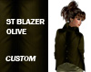 ST FLARED BLAZER OLIVE