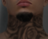 Full Rose Neck Tattoo
