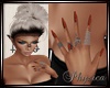 Liv Red Leopard Nails
