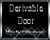 Derivable Glass Door