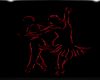 Couples Dancing Red