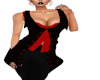 Red and black pirate top