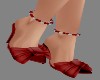 !R! L Red Bow Anklet