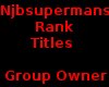 Rank Titles Group Owner