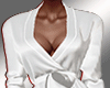 RT White silky robe