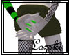 :L: Black/Green Fishnet