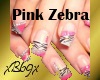 [B69]Pink Zebra Nails