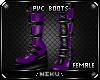 *Purple Pvc Boots