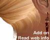 blond nape hair addon F