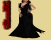 Elegant Black Slit Gown