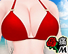 蝶 Red Bikini Top