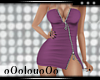 .L. Zipper Dress Purple